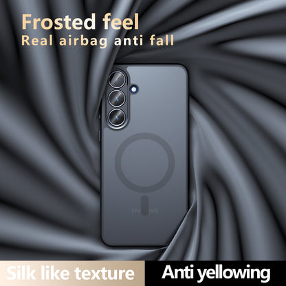 MagSafe pouzdro pro Samsung Galaxy S26 FE, Techsuit, PureFrost, Černá saténová