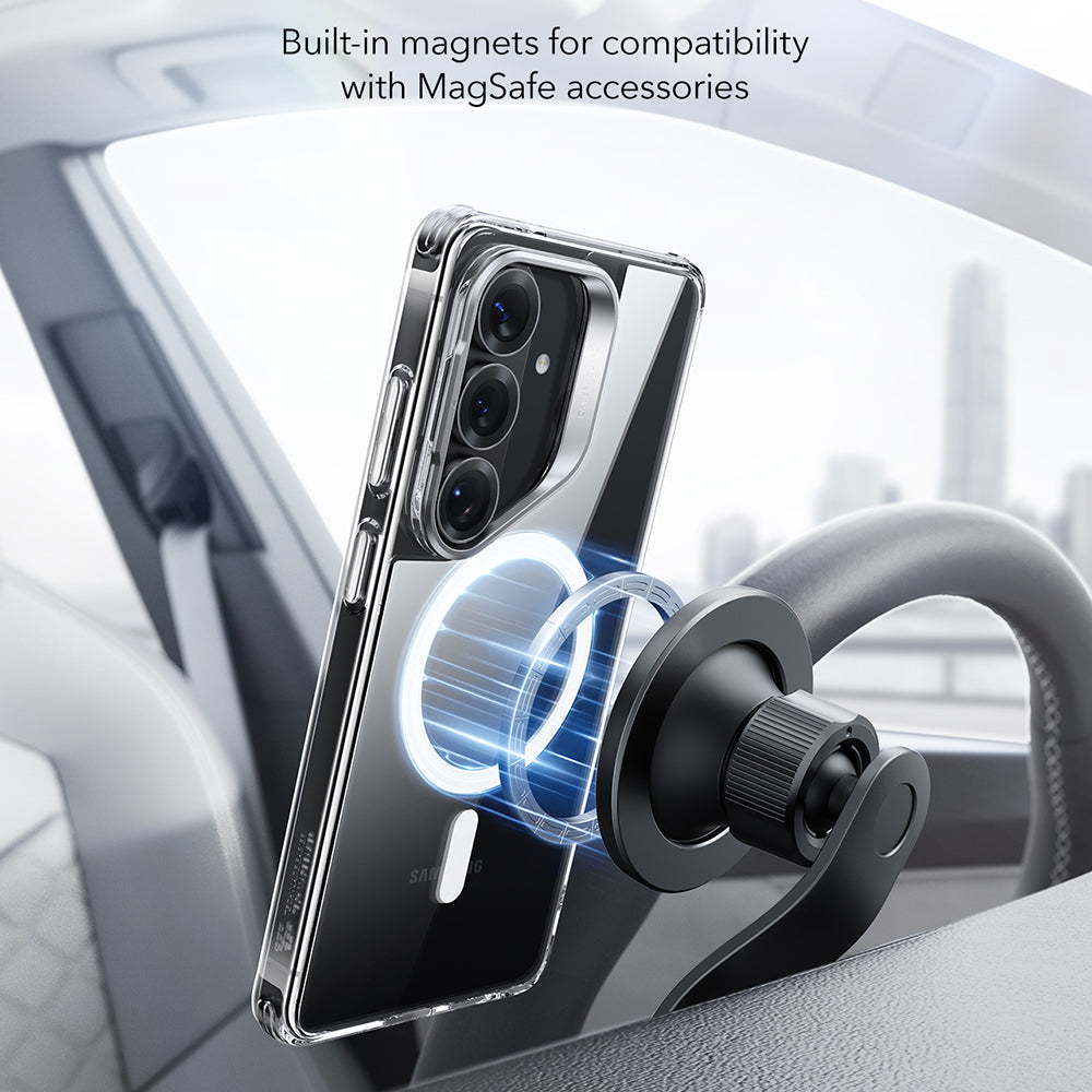 Pouzdro MagSafe pro Samsung Galaxy S26 Plus, ESR, Classic Hybrid Kickstand, Průhledné