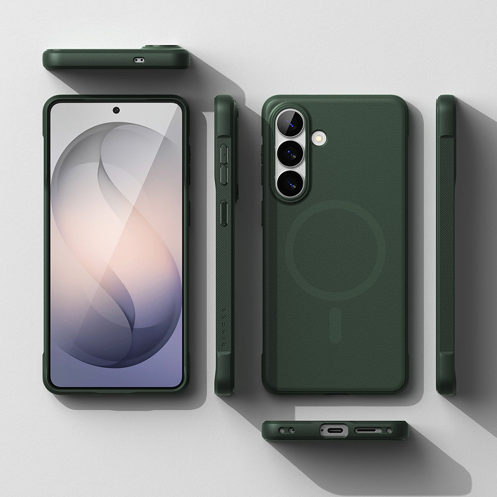 Pouzdro MagSafe pro Samsung Galaxy S26 Plus, Ringke, Onyx, Tmavě zelená