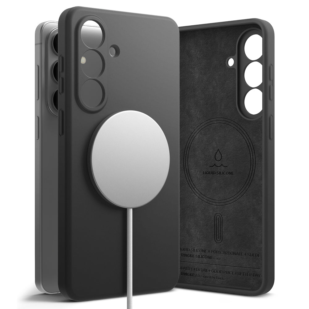MagSafe Case for Samsung Galaxy S26 Plus, Ringke, Silicone, Black