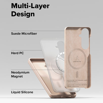 MagSafe Case for Samsung Galaxy S26 Plus, Ringke, Silicone, Pink