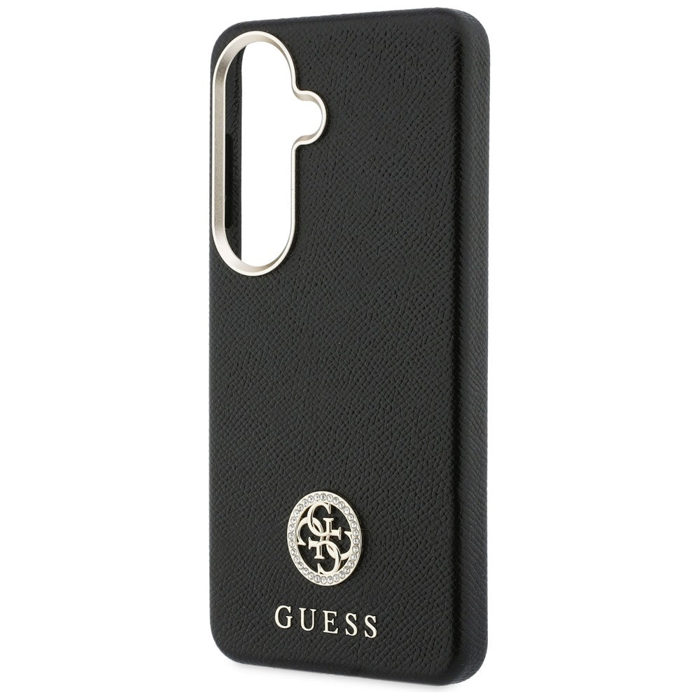 Pouzdro MagSafe pro Samsung Galaxy S26 Plus S947, Guess, Rhinestone Round Logo, Černá