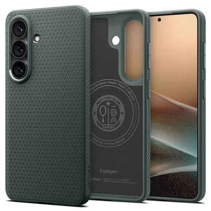 Pouzdro MagSafe pro Samsung Galaxy S26 Plus S947, Spigen, Liquid Air, Zelená ACS10706