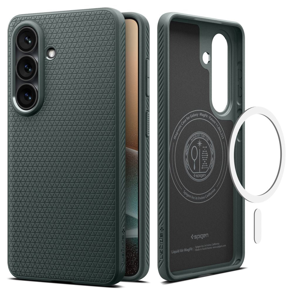 Pouzdro MagSafe pro Samsung Galaxy S26 Plus S947, Spigen, Liquid Air, Zelená ACS10706