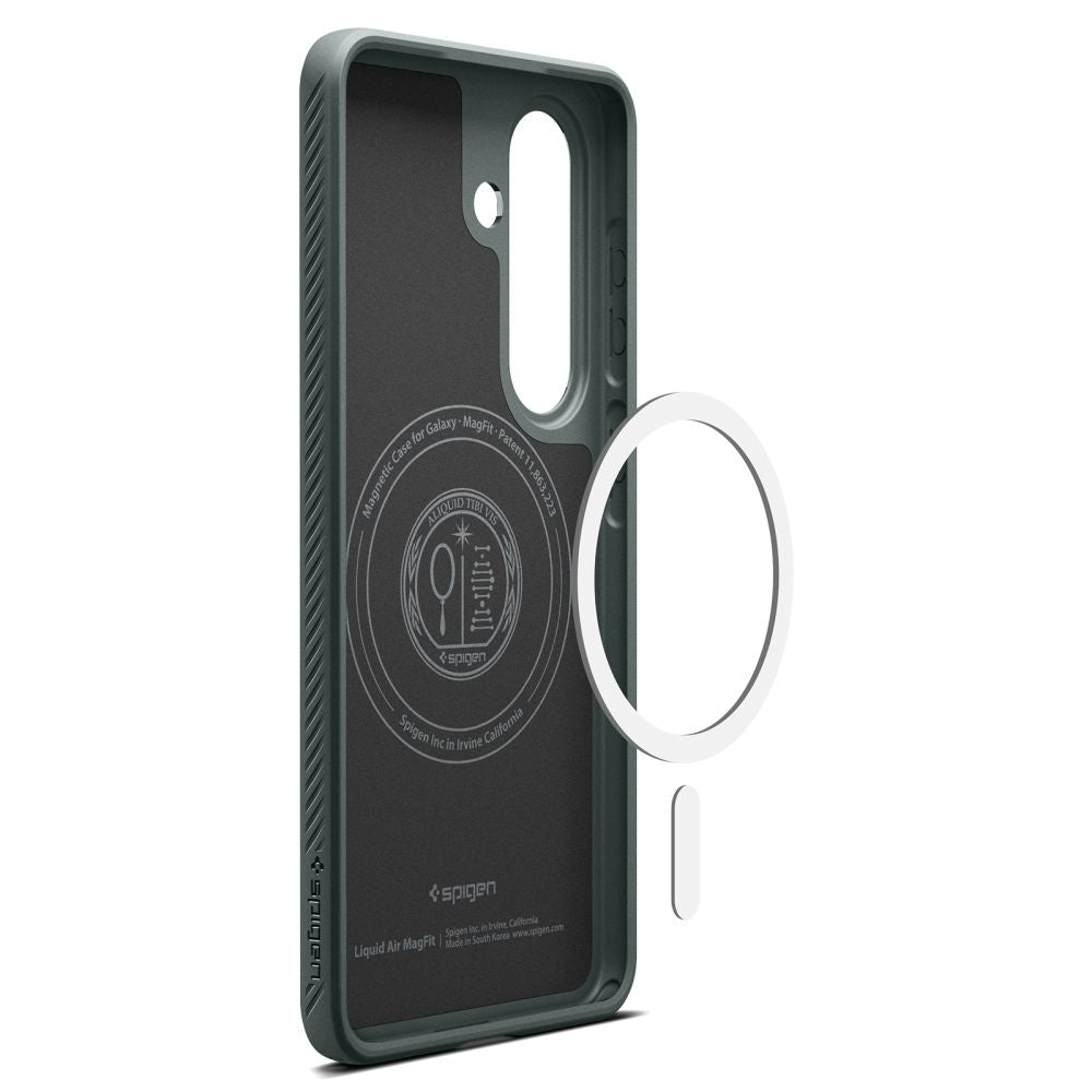 Pouzdro MagSafe pro Samsung Galaxy S26 Plus S947, Spigen, Liquid Air, Zelená ACS10706