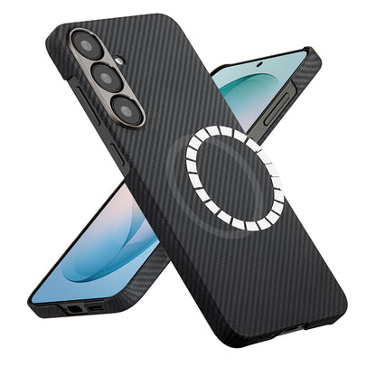 Pouzdro MagSafe pro Samsung Galaxy S26 Plus S947, Techsuit, Aramid Fiber, Černá