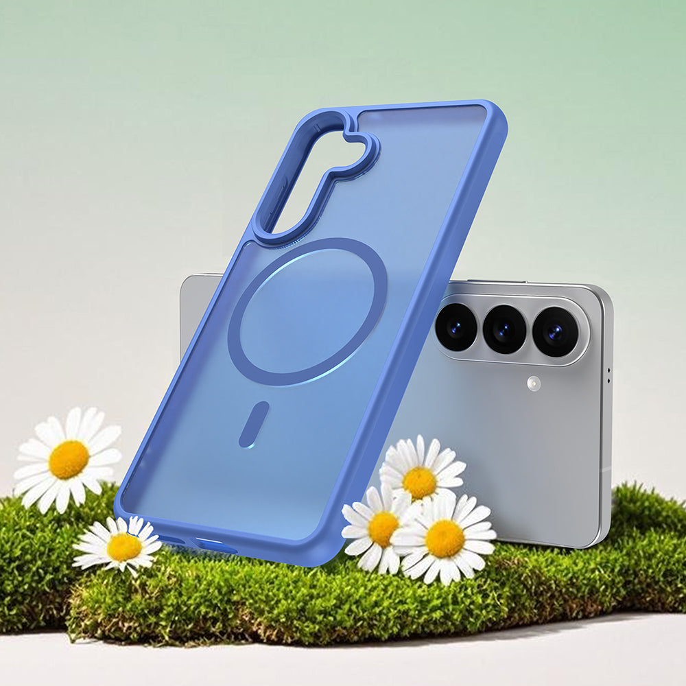 MagSafe Case for Samsung Galaxy S26 Plus, Techsuit, HaloFrost II, Blue