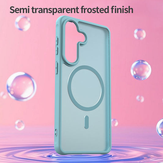 Pouzdro MagSafe pro Samsung Galaxy S26 Plus, Techsuit, HaloFrost II, Světle zelená