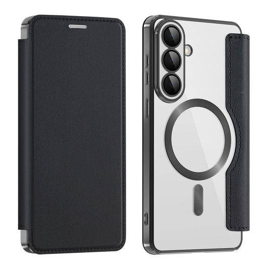 Pouzdro MagSafe pro Samsung Galaxy S26 Plus, Techsuit, SmartMag Book, Černá