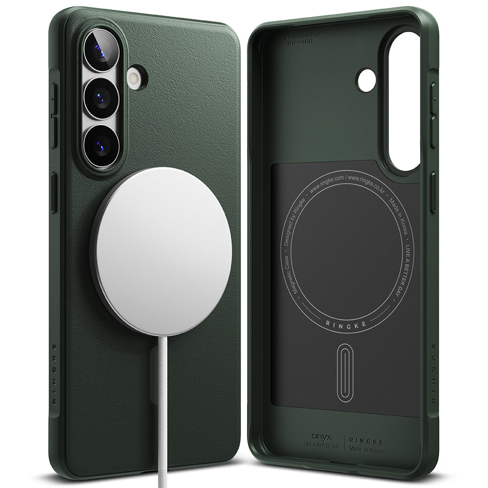 Pouzdro MagSafe pro Samsung Galaxy S26, Ringke, Onyx, Tmavě zelená