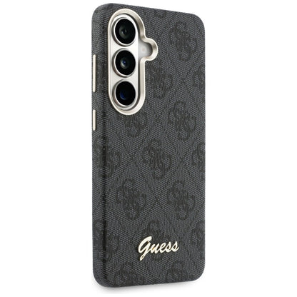 Pouzdro MagSafe pro Samsung Galaxy S26 S942, Guess, 4G Script Logo, Černá
