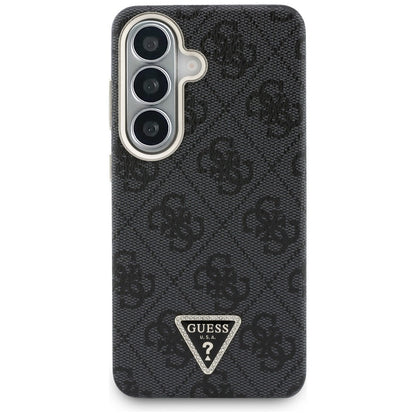 Pouzdro MagSafe pro Samsung Galaxy S26 S942, Guess, 4G Triangle Logo, Černá