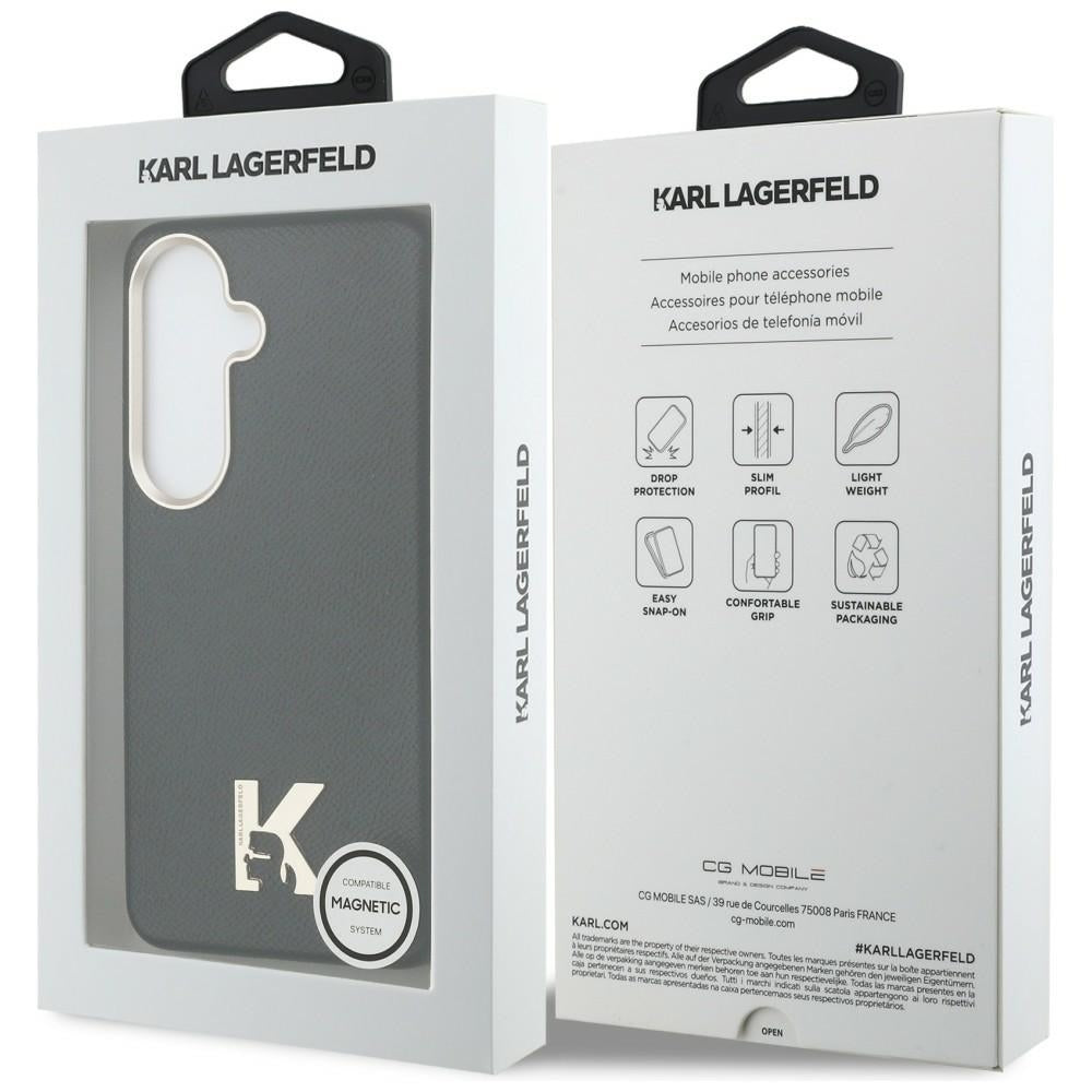 Pouzdro MagSafe pro Samsung Galaxy S26 S942, Karl Lagerfeld, Karl Head Logo, Černá