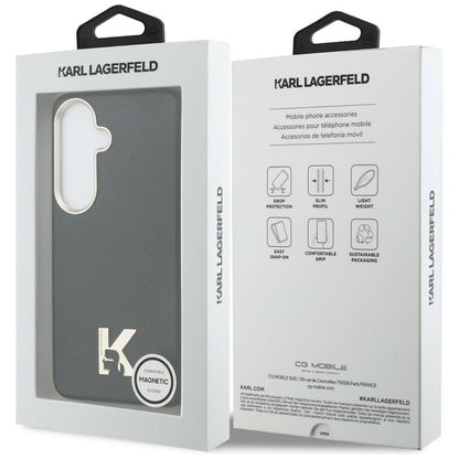 Pouzdro MagSafe pro Samsung Galaxy S26 S942, Karl Lagerfeld, Karl Head Logo, Černá