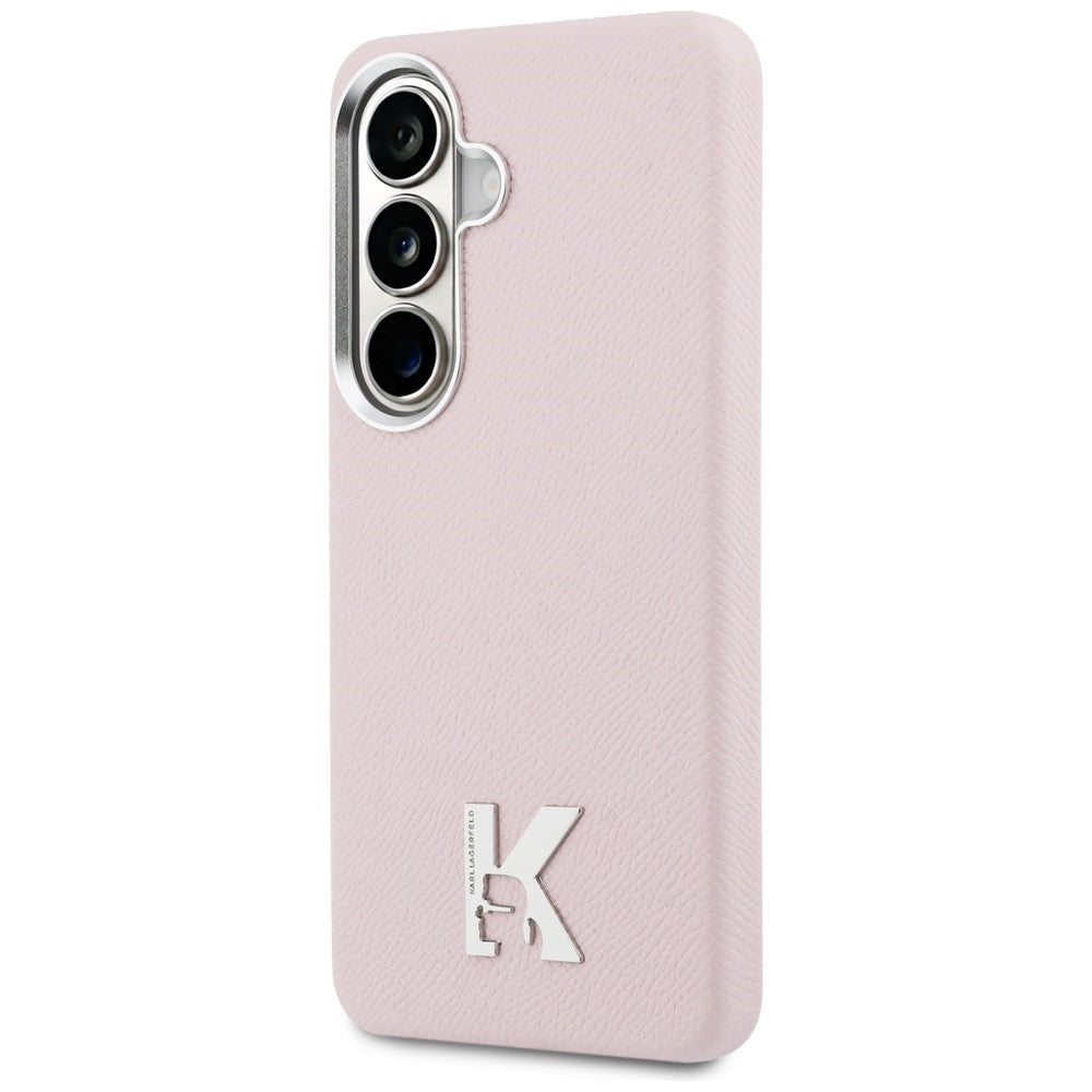 Pouzdro MagSafe pro Samsung Galaxy S26 S942, Karl Lagerfeld, Karl Head Logo, Růžové