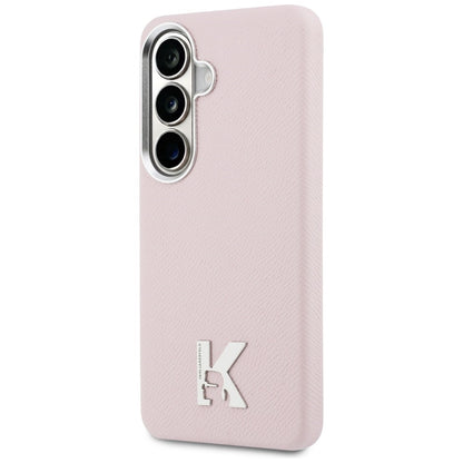 Pouzdro MagSafe pro Samsung Galaxy S26 S942, Karl Lagerfeld, Karl Head Logo, Růžové