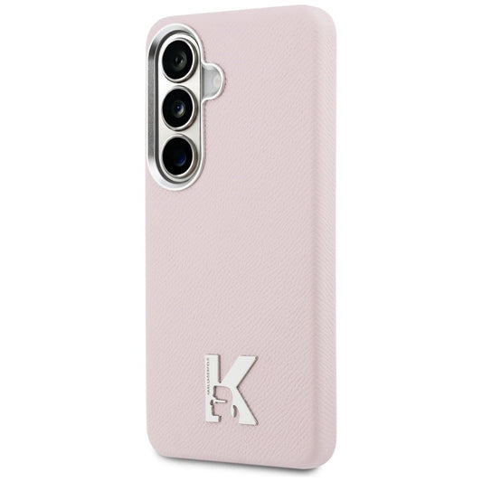 Pouzdro MagSafe pro Samsung Galaxy S26 S942, Karl Lagerfeld, Karl Head Logo, Růžové