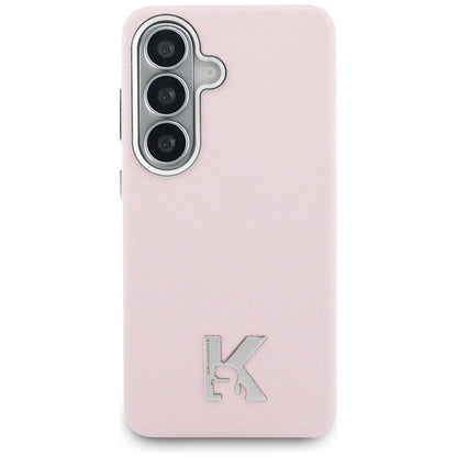 Pouzdro MagSafe pro Samsung Galaxy S26 S942, Karl Lagerfeld, Karl Head Logo, Růžové