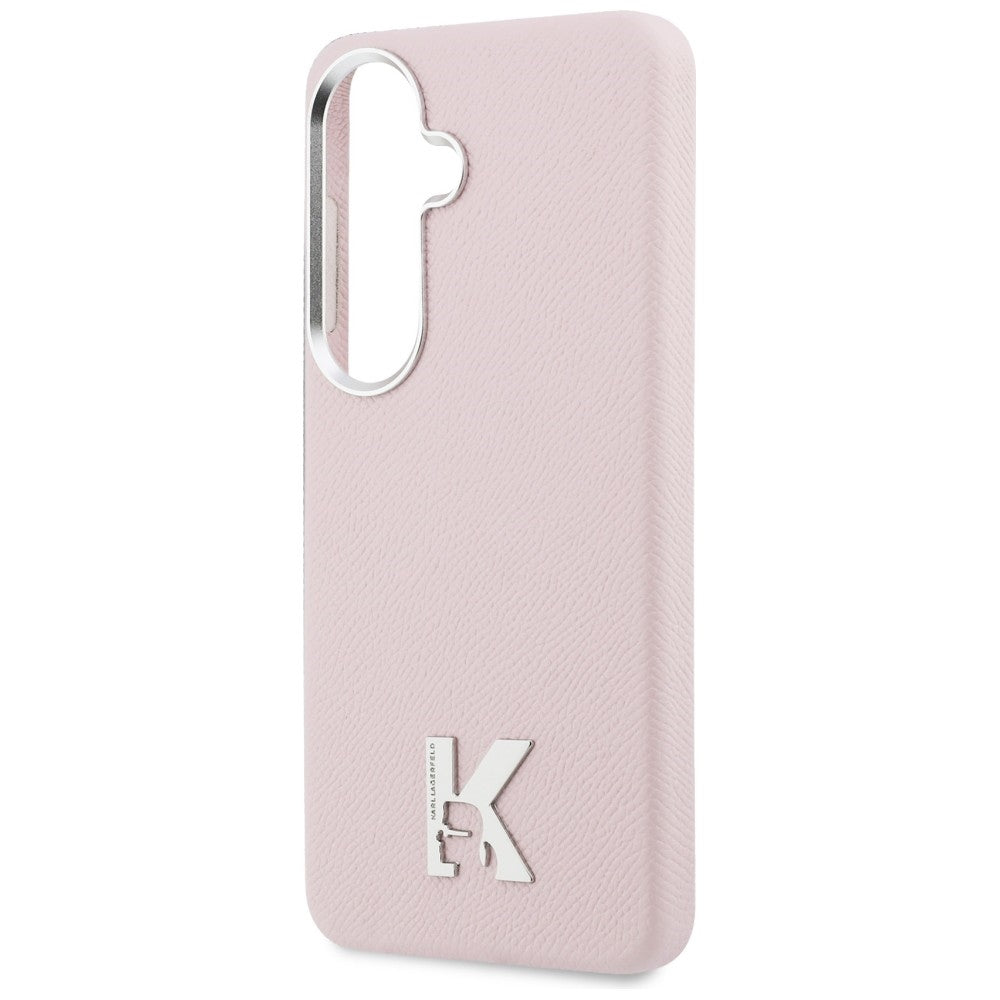 Pouzdro MagSafe pro Samsung Galaxy S26 S942, Karl Lagerfeld, Karl Head Logo, Růžové