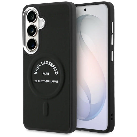 Pouzdro MagSafe pro Samsung Galaxy S26 S942, Karl Lagerfeld, Karl RSG Logo, Černá