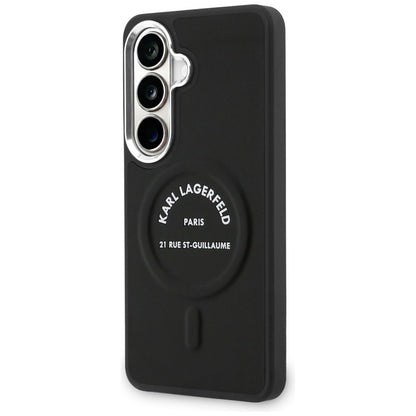 Pouzdro MagSafe pro Samsung Galaxy S26 S942, Karl Lagerfeld, Karl RSG Logo, Černá