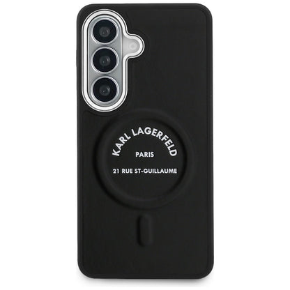 Pouzdro MagSafe pro Samsung Galaxy S26 S942, Karl Lagerfeld, Karl RSG Logo, Černá