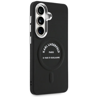 Pouzdro MagSafe pro Samsung Galaxy S26 S942, Karl Lagerfeld, Karl RSG Logo, Černá