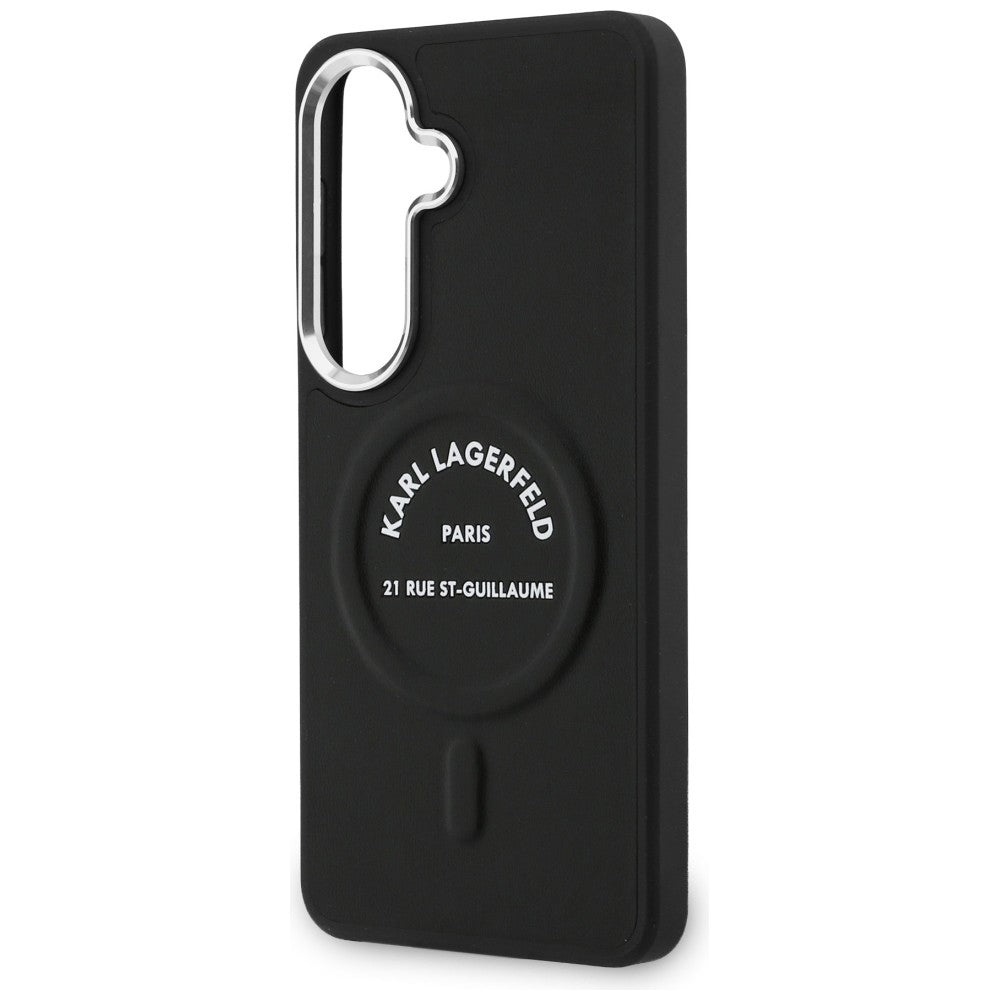 Pouzdro MagSafe pro Samsung Galaxy S26 S942, Karl Lagerfeld, Karl RSG Logo, Černá