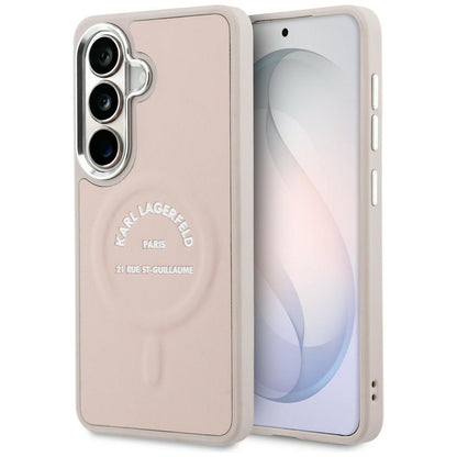 MagSafe Case for Samsung Galaxy S26 S942, Karl Lagerfeld, Karl RSG Logo, Pink