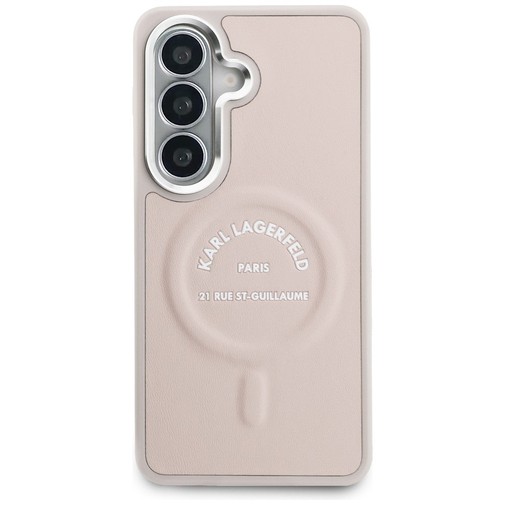 MagSafe Case for Samsung Galaxy S26 S942, Karl Lagerfeld, Karl RSG Logo, Pink