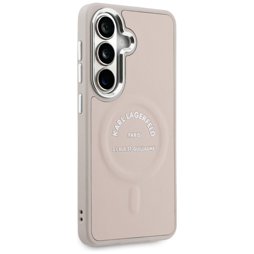 MagSafe Case for Samsung Galaxy S26 S942, Karl Lagerfeld, Karl RSG Logo, Pink