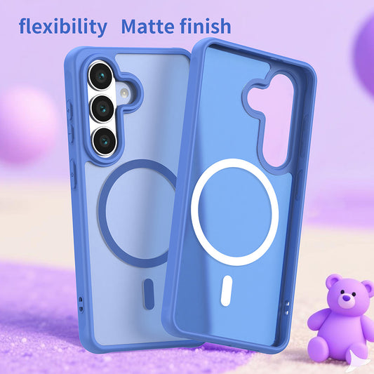 Pouzdro MagSafe pro Samsung Galaxy S26, Techsuit, HaloFrost II, Modrá