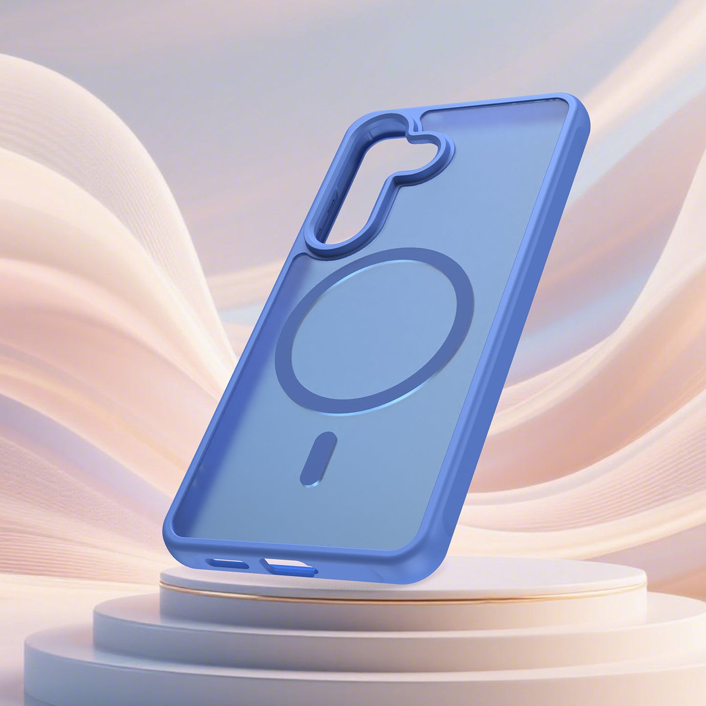 Pouzdro MagSafe pro Samsung Galaxy S26, Techsuit, HaloFrost II, Modrá