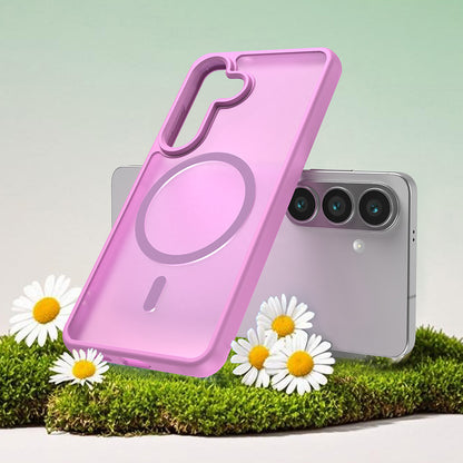 Pouzdro MagSafe pro Samsung Galaxy S26, Techsuit, HaloFrost II, Růžové