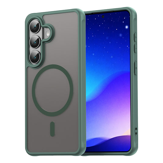 Pouzdro MagSafe pro Samsung Galaxy S26, Techsuit, HaloFrost II, Zelená