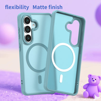 Pouzdro MagSafe pro Samsung Galaxy S26, Techsuit, HaloFrost II, Světle zelená