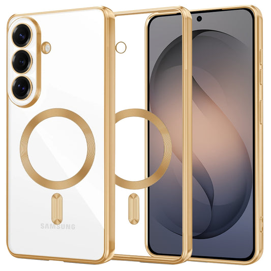 Pouzdro MagSafe pro Samsung Galaxy S26, Techsuit, Luxury Crystal, Zlaté