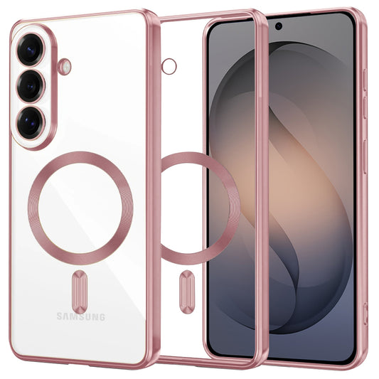 Pouzdro MagSafe pro Samsung Galaxy S26, Techsuit, Luxury Crystal, Růžová