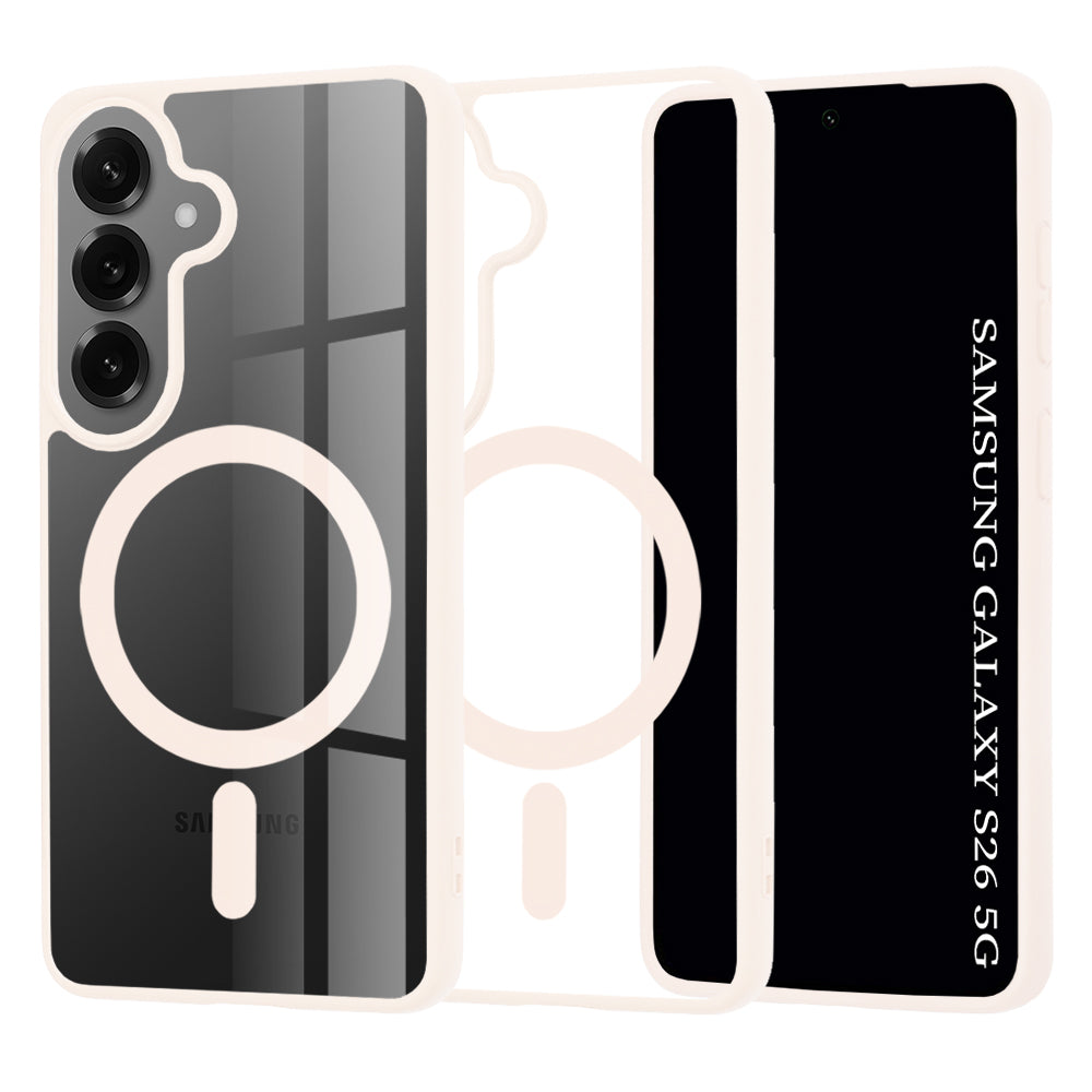 Pouzdro MagSafe pro Samsung Galaxy S26, Techsuit, Pro, Růžové