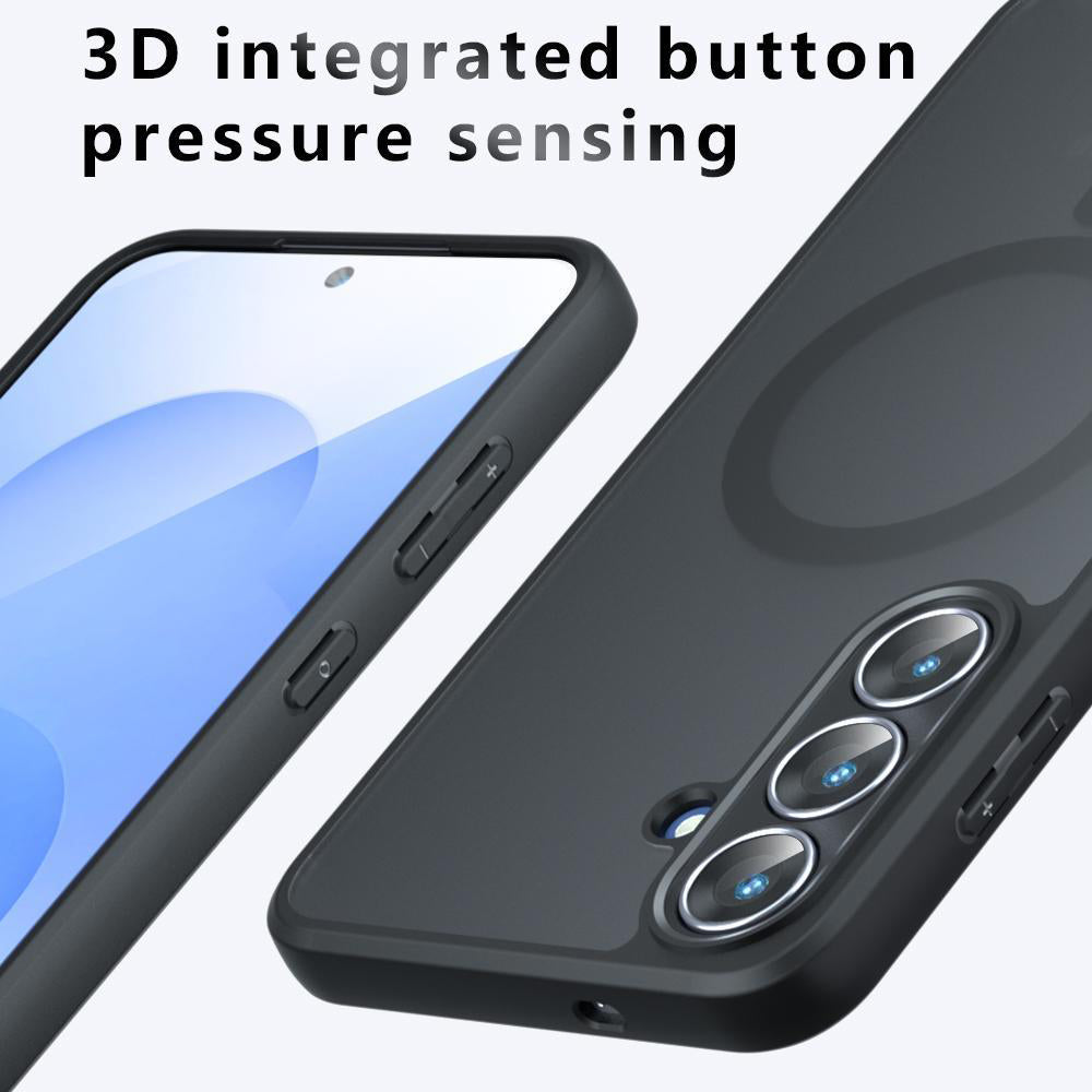 Pouzdro MagSafe pro Samsung Galaxy S26, Techsuit, PureFrost, Saténově černé