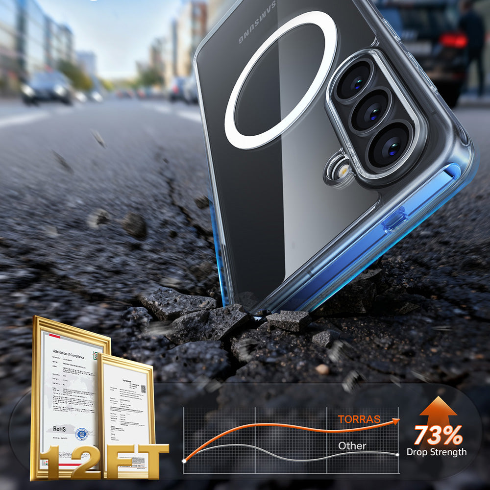 Pouzdro MagSafe pro Samsung Galaxy S26, Torras, Guardian, Průhledné