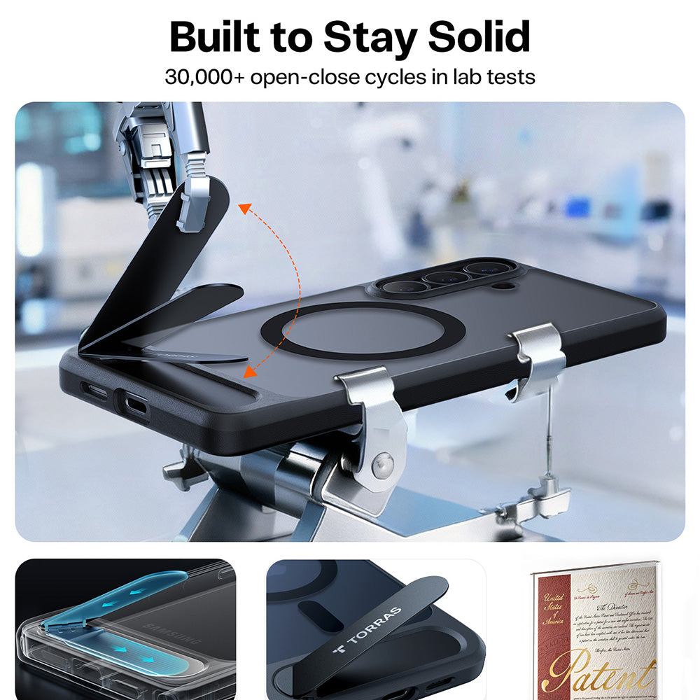 MagSafe Case for Samsung Galaxy S26, Torras, Pstand, Black