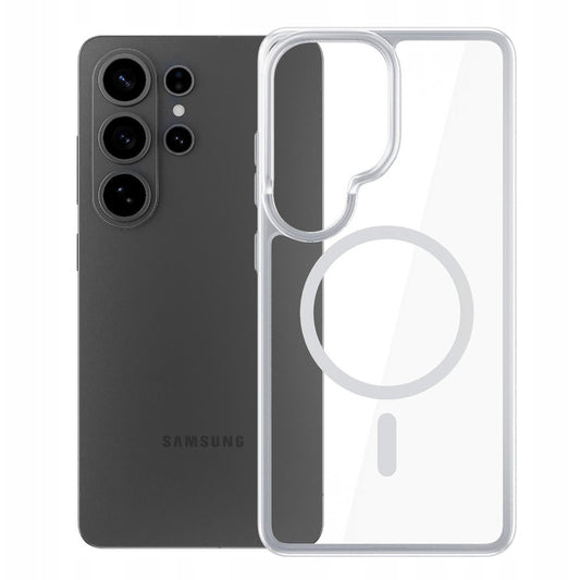 Pouzdro MagSafe pro Samsung Galaxy S26 Ultra, 3MK, Armor MagCase, Průhledné