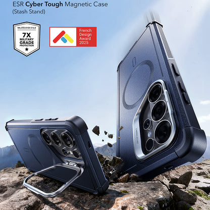 MagSafe Case for Samsung Galaxy S26 Ultra, ESR, Cyber Armor Kickstand, Blue