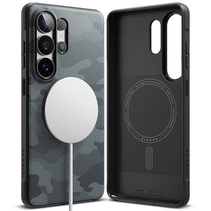 Pouzdro MagSafe pro Samsung Galaxy S26 Ultra S948, Ringke, Onyx, Camouflage