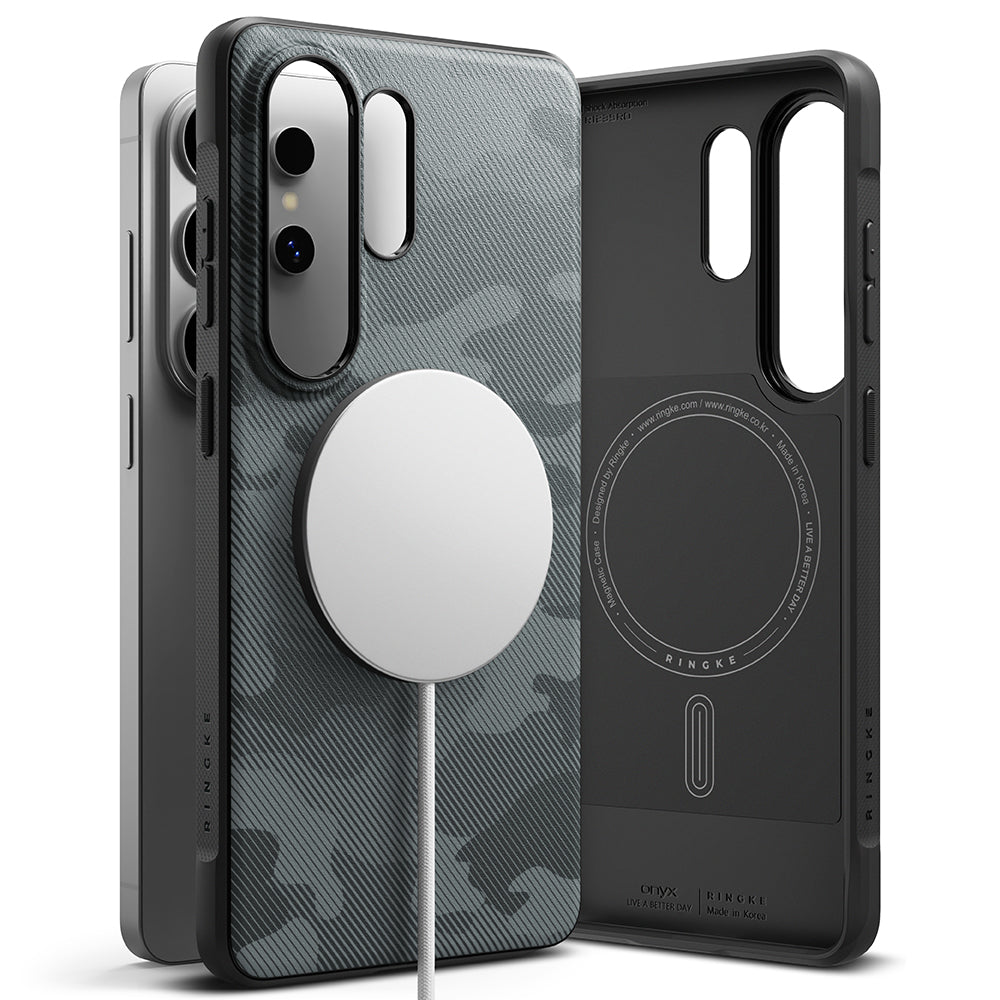 Pouzdro MagSafe pro Samsung Galaxy S26 Ultra S948, Ringke, Onyx, Camouflage