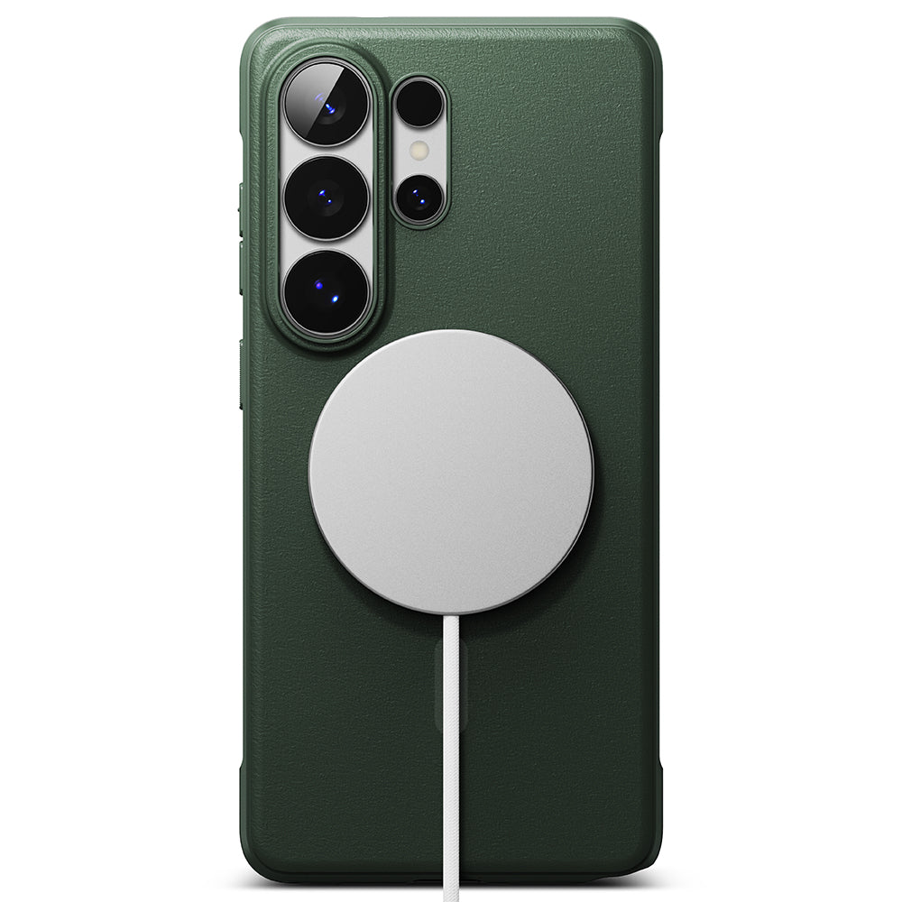 Pouzdro MagSafe pro Samsung Galaxy S26 Ultra, Ringke, Onyx, Tmavě zelená