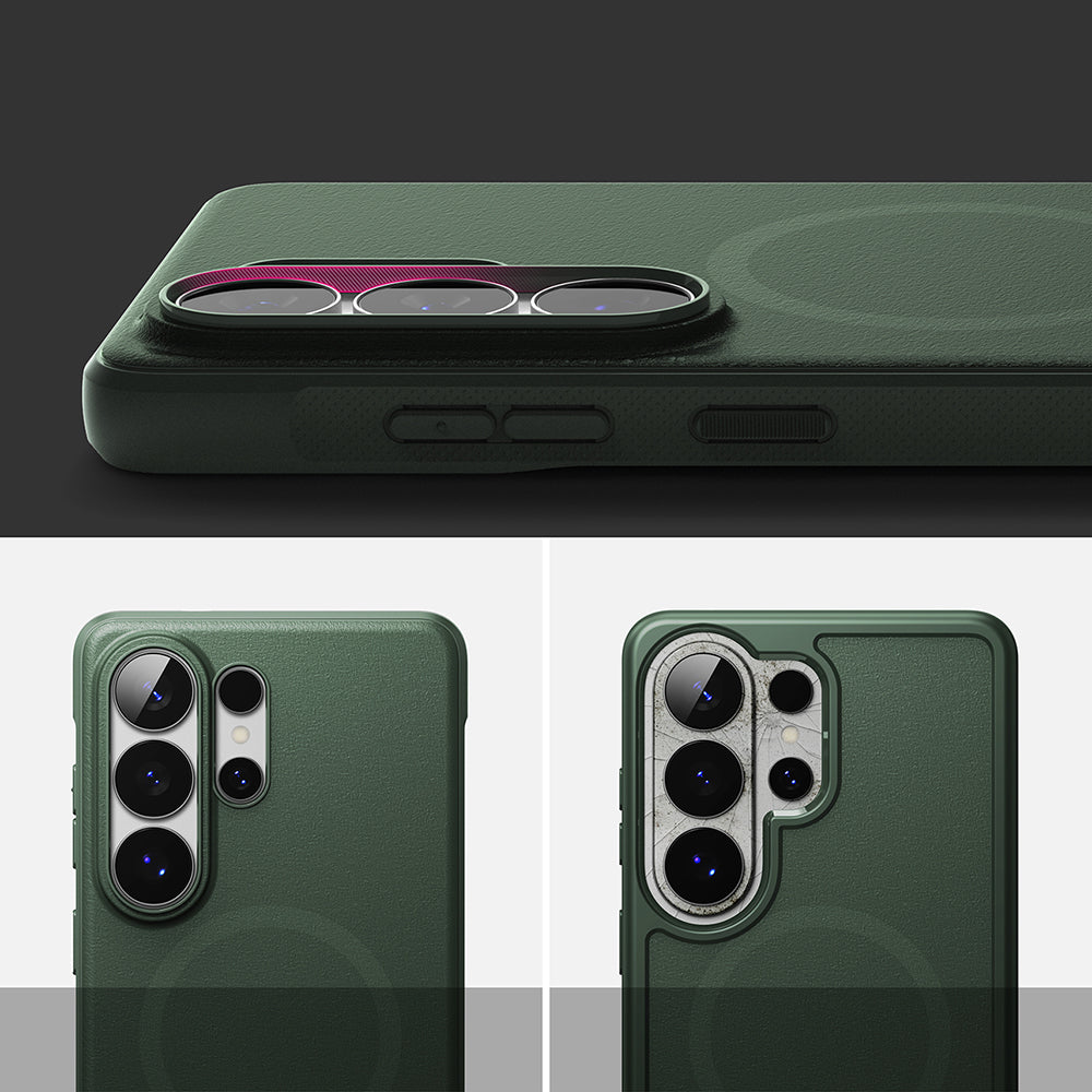 Pouzdro MagSafe pro Samsung Galaxy S26 Ultra, Ringke, Onyx, Tmavě zelená