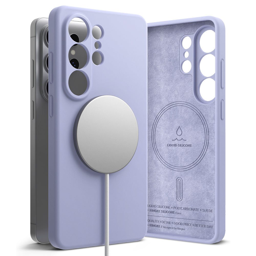 MagSafe Case for Samsung Galaxy S26 Ultra, Ringke, Silicone, Purple