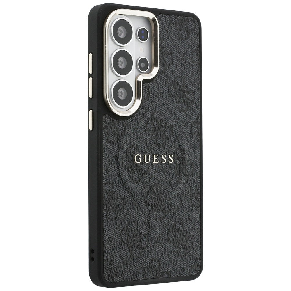 Pouzdro MagSafe pro Samsung Galaxy S26 Ultra S948, Guess, 4G Embossed Ring, černé